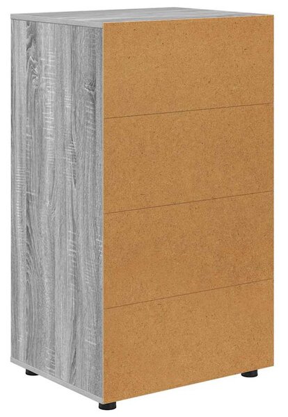 Tároló szekrények 2 pcs Szürke Sonoma 60 x 48 x 105 cm Faanyag