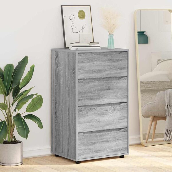 Tároló szekrények 2 pcs Szürke Sonoma 60 x 48 x 105 cm Faanyag