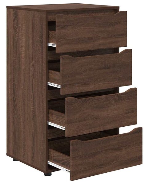 Tároló szekrények 2 pcs Barna Tölgy 60 x 48 x 105 cm Faanyag