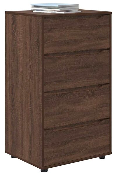 Tároló szekrények 2 pcs Barna Tölgy 60 x 48 x 105 cm Faanyag
