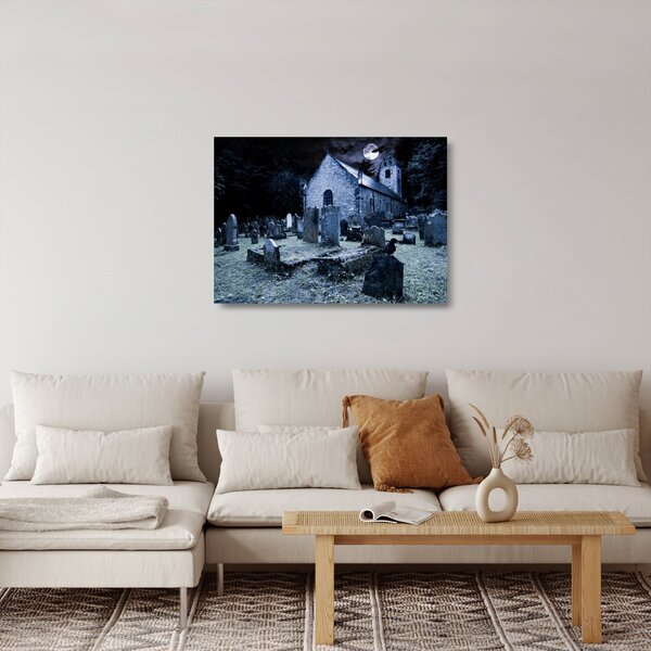 Kép - sötét éjszaka (üvegen) (70x50 cm)