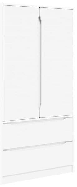 Fürdőszoba Székény fiókkal Fehér 79,5 x 49 x 156 cm Faanyag