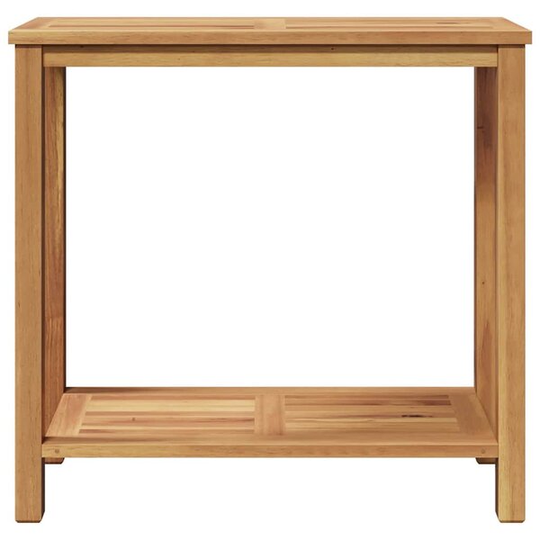 Dohányzóasztal tárolóval Barna 85 x 35 x 75 cm Tömör tíkfa