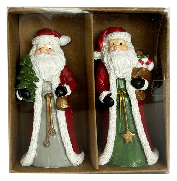 Mikulás poly figura 2féle 10cm