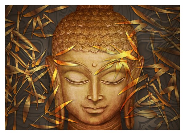 Kép - arany Buddha (üvegen) (70x50 cm)