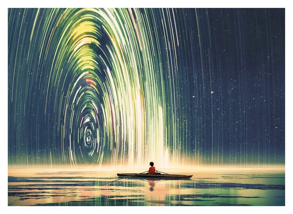 Kép - Az univerzum közepe (üvegen) (70x50 cm)