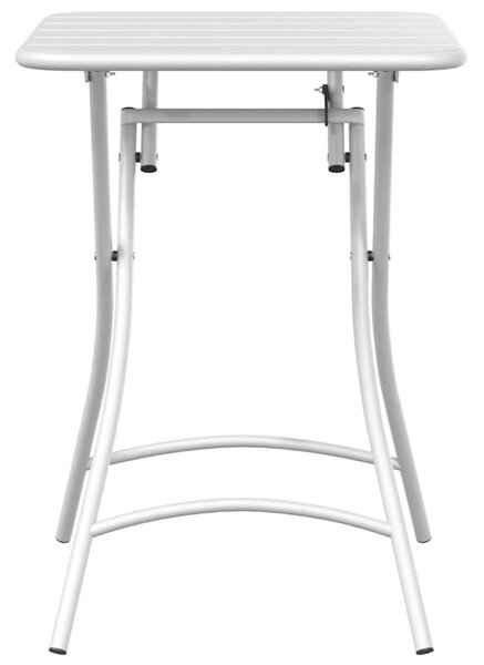 Bisztróasztal Fehér 55 x 55 x 72,5 cm Porfestett acél