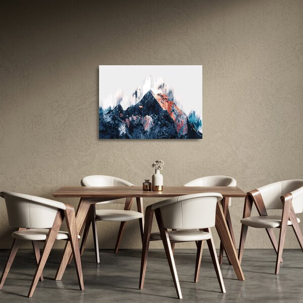 Kép - Absztrakt hegy (üvegen) (70x50 cm)