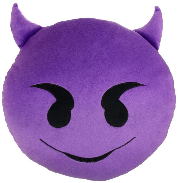Emoji dekor párna - ördög
