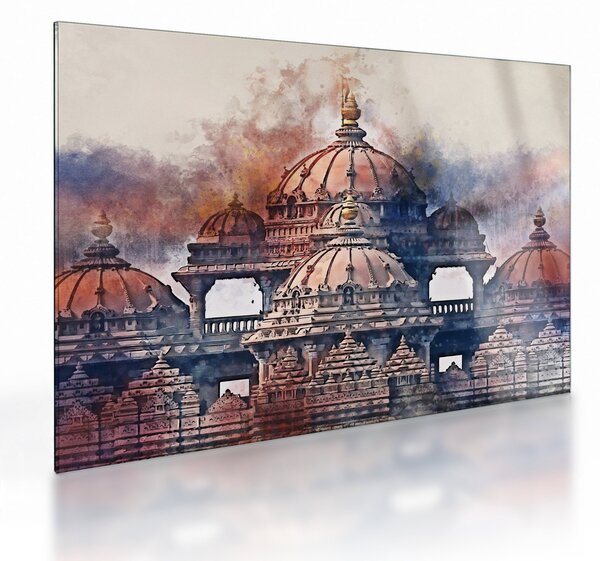 Kép - Akshardham, New Delhi, India (üvegen) (70x50 cm)