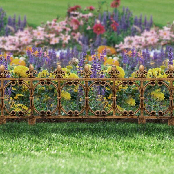 Virágágyás szegély / kerítés (63 x 33,5 cm, műanyag)
