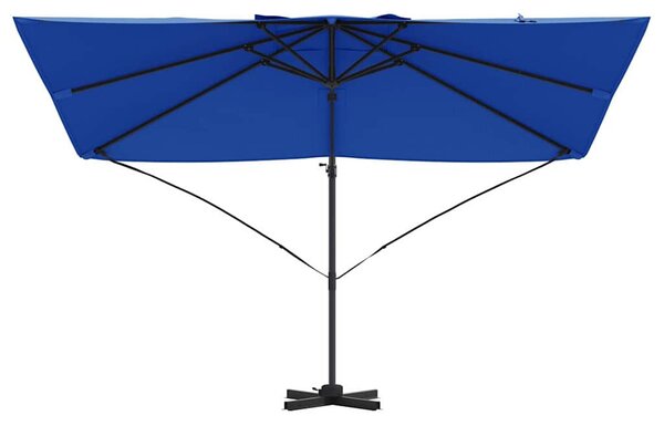 Napernyő 351 x 250 x 260 cm Pamut és Alumínium Azúrkék