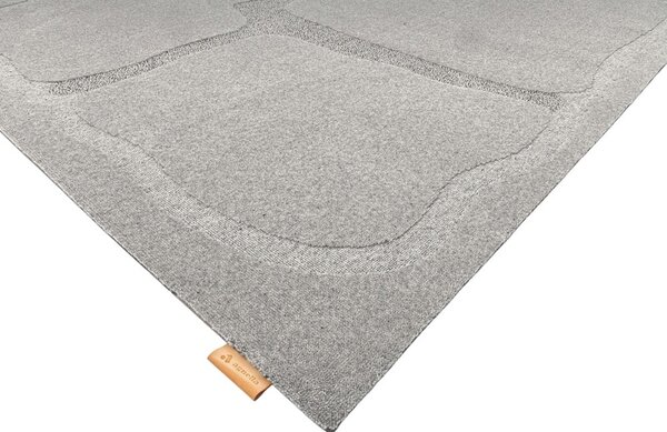 Szürke gyapjú szőnyeg 200x300 cm Morphic Organica – Agnella