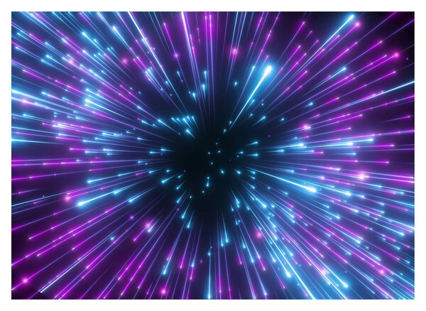 Kép - Neon tér (üvegen) (70x50 cm)