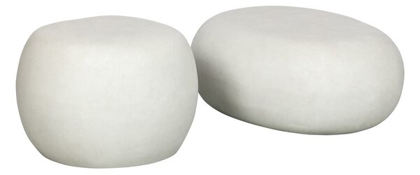 Fehér dohányzóasztal 49x65 cm Pebble – vtwonen