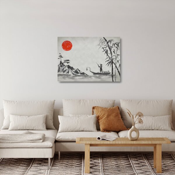 Kép - Fuji-hegy (üvegen) (70x50 cm)