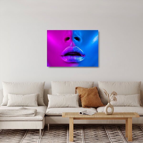 Színes tollak képe (üvegen) (70x50 cm)