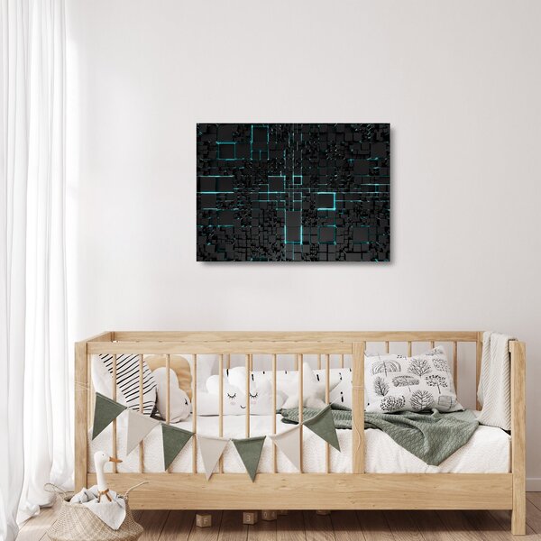 Kép - Technológiai felület (üvegen) (70x50 cm)