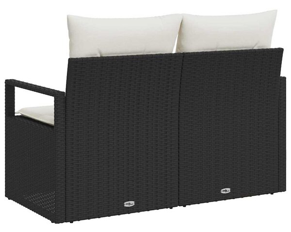 Kerti kanapé párnával 120 x 62 x 69 cm polirattan
