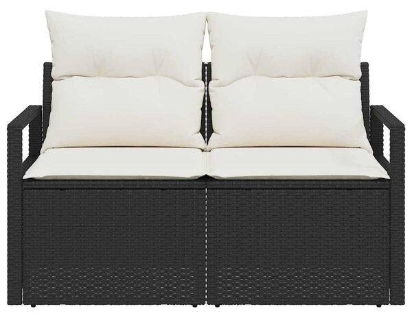 Kerti kanapé párnával 120 x 62 x 69 cm polirattan