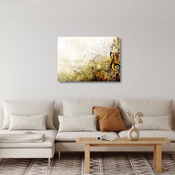 Kép - a zene ereje (üvegen) (70x50 cm)