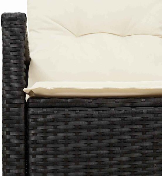 Kerti kanapé párnával 120 x 62 x 69 cm polirattan