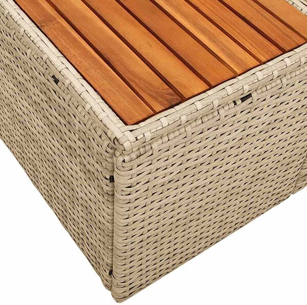 Kerti kanapé Bézs 184 x 62 x 85cm polirattan