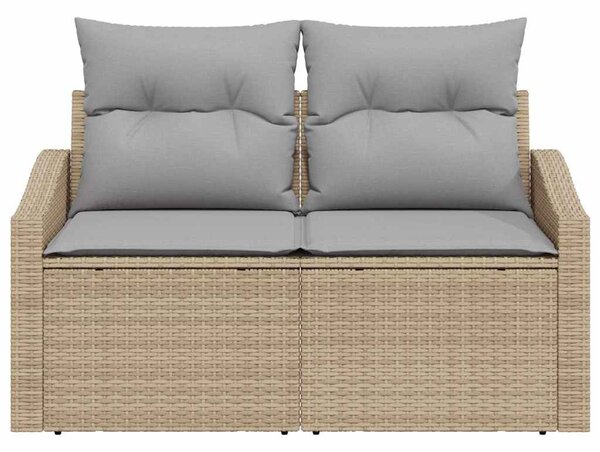 Kerti kanapé párnával 123 x 62 x 69 cm polirattan