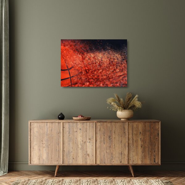 Kép - Kosárlabda labda (üvegen) (70x50 cm)