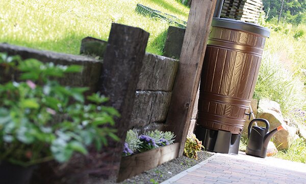 Woodcan Esővízgyűjtő Tartály Fekete 265L