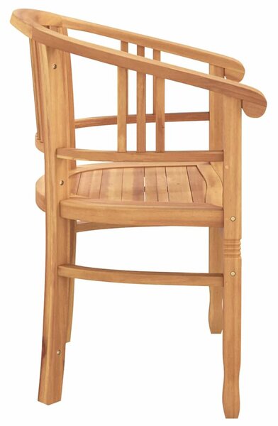 Kerti székek 2 pcs Barna 63 x 58 x 89 cm Tömör tíkfa