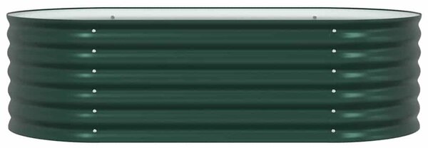 Kerti magaságyás Zöld 160 x 80 x 44 cm Acél