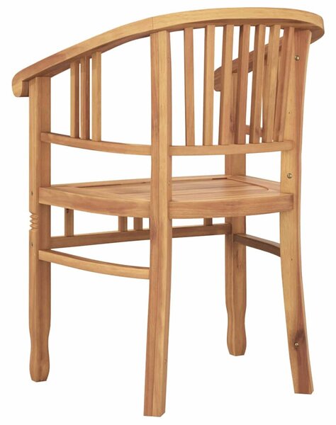 Kerti székek 2 pcs Barna 63 x 58 x 89 cm Tömör tíkfa