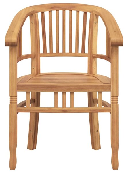 Kerti székek 2 pcs Barna 63 x 58 x 89 cm Tömör tíkfa