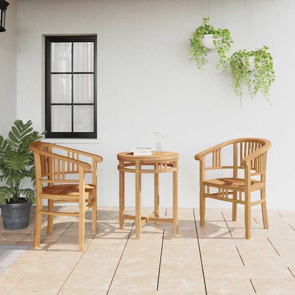 Kerti székek 2 pcs Barna 63 x 58 x 89 cm Tömör tíkfa