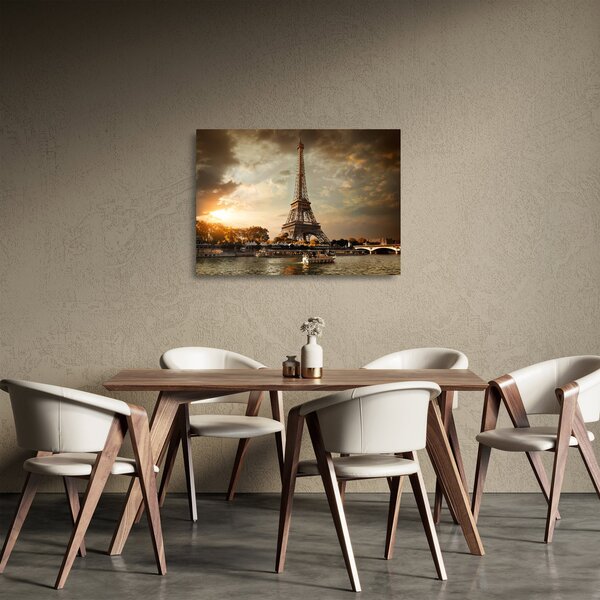 Kép - Eiffel-torony, Párizs, Franciaország (üvegen) (70x50 cm)