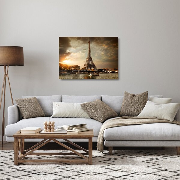 Kép - Eiffel-torony, Párizs, Franciaország (üvegen) (70x50 cm)