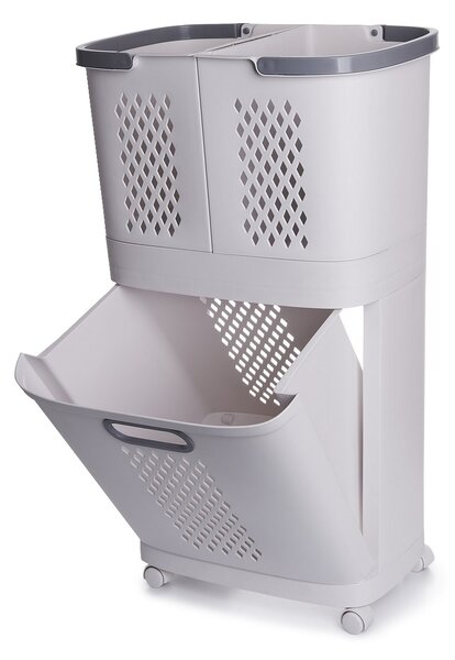 4Home HANDY univerzális tároló kosarak kerekeken, 2 emeletes