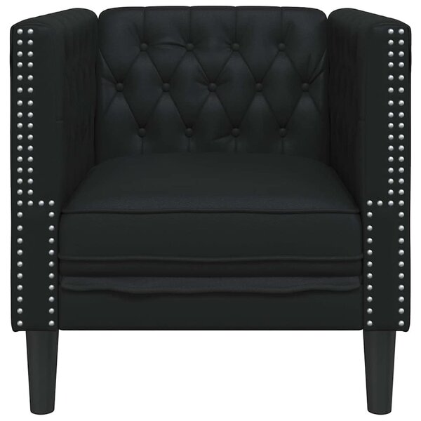 Kanapé Fekete 74,5 x 71 x 70,5 cm PVC