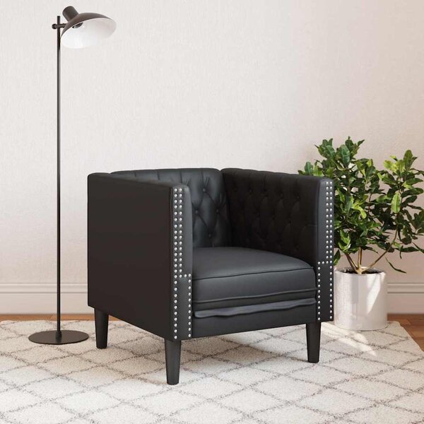 Kanapé Fekete 74,5 x 71 x 70,5 cm PVC