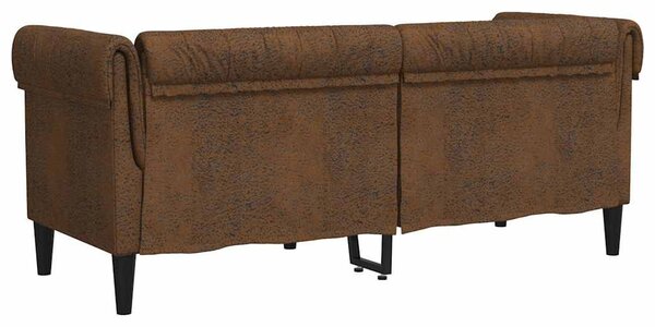 VidaXL Kanapé Barna 182,5 x 74,5 x 74,5 cm Poliészter