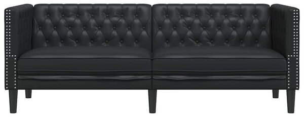 Kanapé Fekete 194 x 74,5 x 70,5 cm PVC