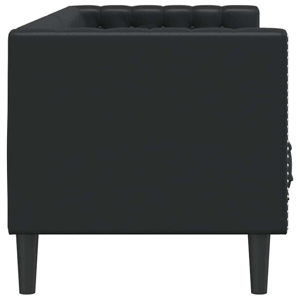 Kanapé Fekete 194 x 74,5 x 70,5 cm PVC