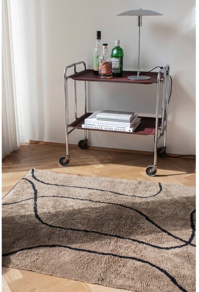 Barna mosható pamut szőnyeg 100x140 cm Shadow – Mette Ditmer Denmark