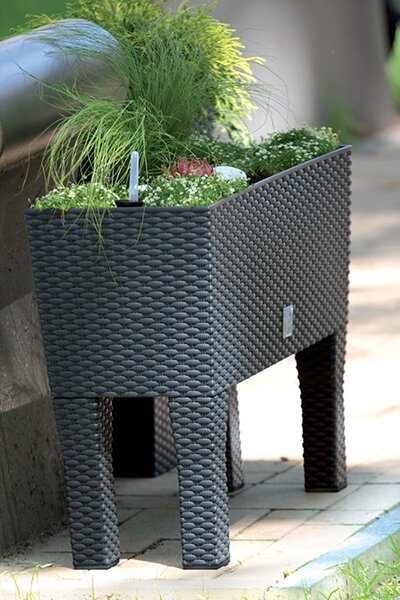 Rato Case High Magasított Műrattan Virágtartó Láda Mokka 60 cm