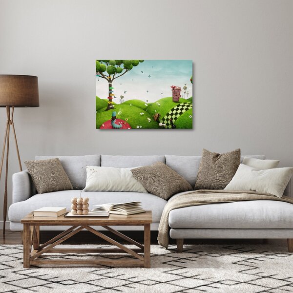 Kép egy csodálatos tájról (üvegen) (70x50 cm)