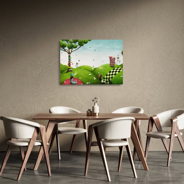 Kép egy csodálatos tájról (üvegen) (70x50 cm)