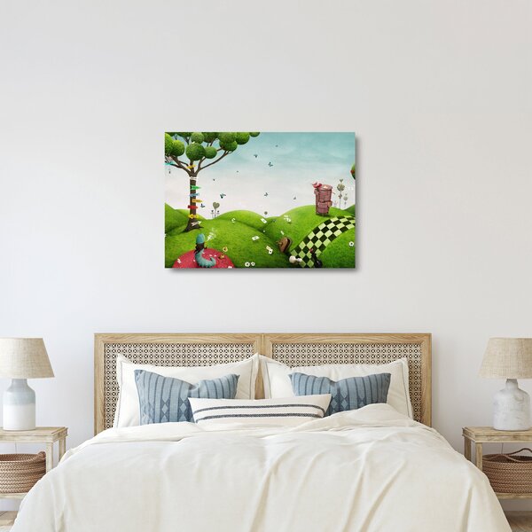 Kép egy csodálatos tájról (üvegen) (70x50 cm)