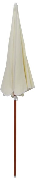 Homokszínű napernyő acélrúddal 240 cm