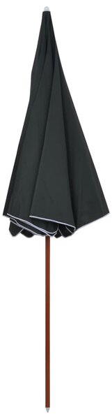 Antracitszürke napernyő acélrúddal 300 cm